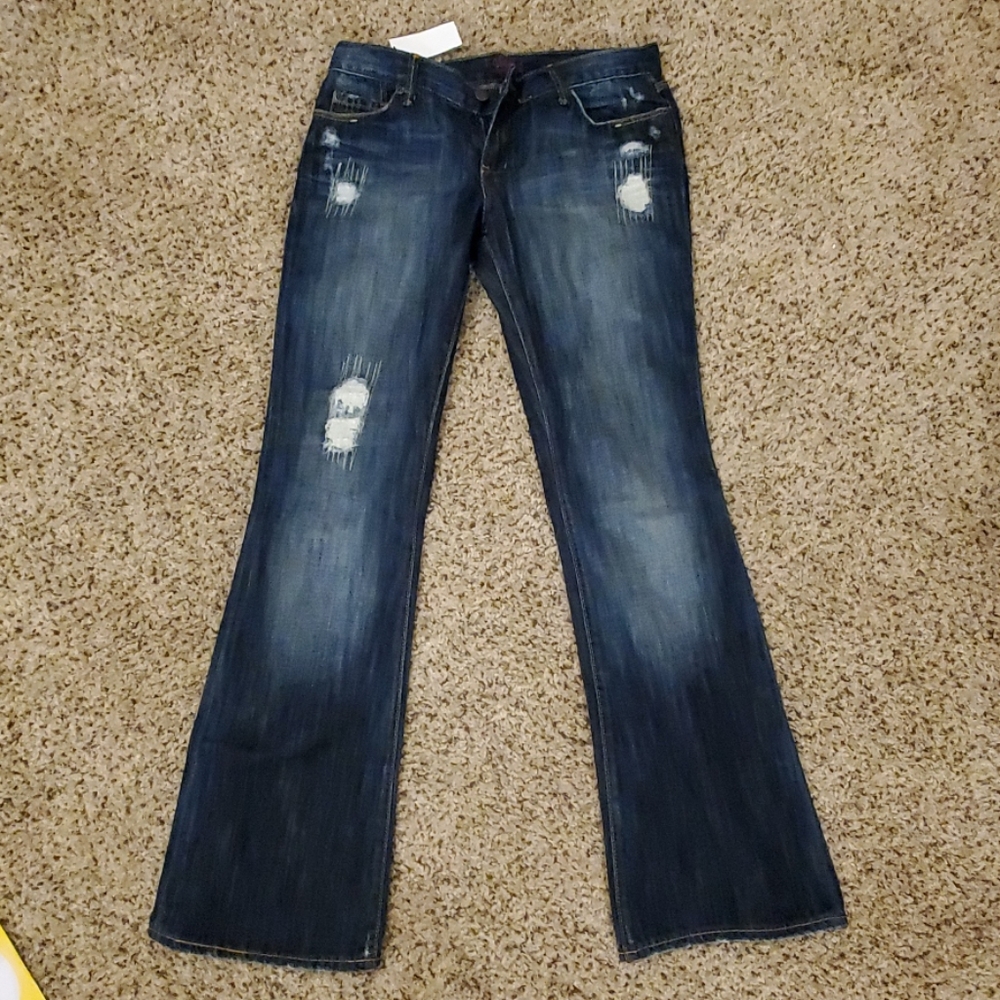 Sacred Blue Women's Distress Jeans, new